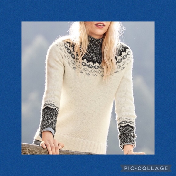 Garnet Hill Sweaters - Garnet Hill Cashmere Fair Isle Sweater